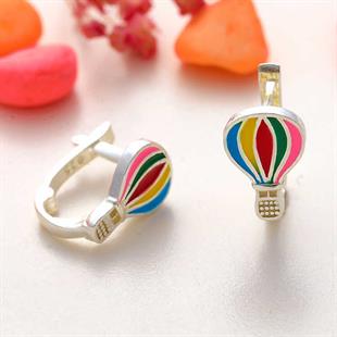 Hk Gümüş Çocuk Küpe Kapadokya Balon |Gümüş Takı Hediyelik Ürünler