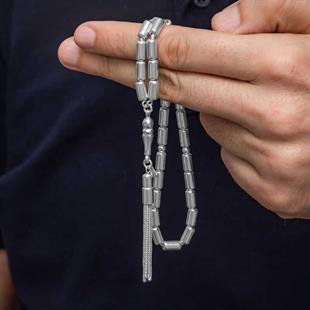 Hk Gümüş Erkek Tesbih Kapsül Kesim |Gümüş Takı Hediyelik Ürünler