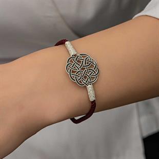 Hk Gümüş Kadın Bileklik Kazaziye Örgü|Gümüş Takı Hediyelik Ürünler