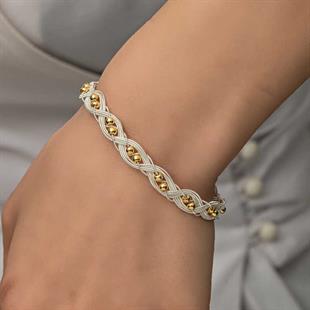 Hk Gümüş Kadın Bileklik Kazaziye Örgü|Gümüş Takı Hediyelik Ürünler