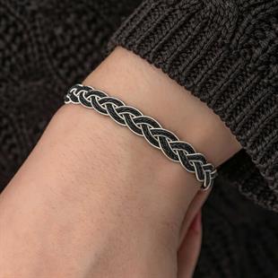 Hk Gümüş Kadın Bileklik Kazaziye Örgü|Gümüş Takı Hediyelik Ürünler