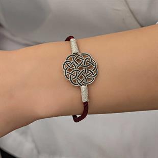 Hk Gümüş Kadın Bileklik Kazaziye Örgü|Gümüş Takı Hediyelik Ürünler