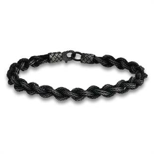 Hk Gümüş Erkek Bileklik Kazaziye Örgü|Gümüş Takı Hediyelik Ürünler