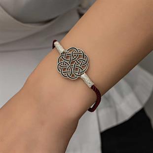 Hk Gümüş Kadın Bileklik Kazaziye Örgü|Gümüş Takı Hediyelik Ürünler