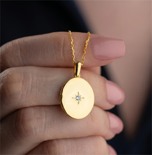 Gümüş Kutup Yıldızı Açılabilir Kadın Kolye