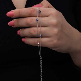 Hk Gümüş Kadın Bileklik Nazar |Gümüş Takı Hediyelik Ürünler