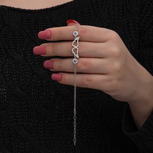 Hk Gümüş Kadın Bileklik Nazarlı Melek Kanadı |Gümüş Takı Hediyelik Ürünler