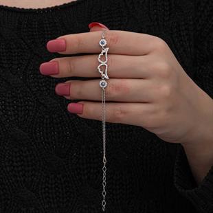 Hk Gümüş Kadın Bileklik Nazarlı Melek Kanadı |Gümüş Takı Hediyelik Ürünler