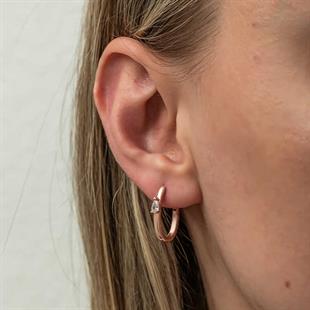 Hk Gümüş Kadın Küpe Oval Damla Taşlı |Gümüş Takı Hediyelik Ürünler