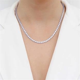 Hk Gümüş Zincir Pullu Arpa |Gümüş Takı Hediyelik Ürünler