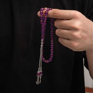 Hk Sıkma Kehribar Tesbih Gümüş Püskül |Gümüş Takı Hediyelik Ürünler