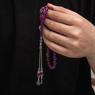 Hk Sıkma Kehribar Tesbih Gümüş Püskül |Gümüş Takı Hediyelik Ürünler