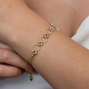 Hk Gümüş Kadın Bileklik Renkli Halka Dorika |Gümüş Takı Hediyelik Ürünler