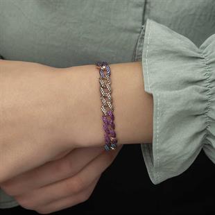 Hk Gümüş Kadın Bileklik Renkli Taşlı Gurmet |Gümüş Takı Hediyelik Ürünler