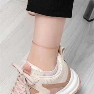 Hk Gümüş Halhal Rose Zincir Desenli |Gümüş Takı Hediyelik Ürünler