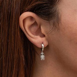 Hk Gümüş Kadın Küpe Sallantılı Baykuş |Gümüş Takı Hediyelik Ürünler