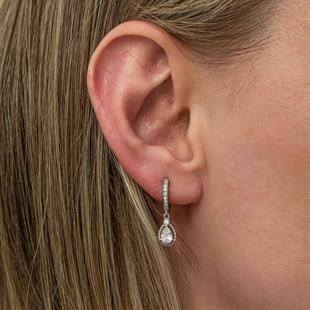 Hk Gümüş Kadın Küpe Sallantılı Damla |Gümüş Takı Hediyelik Ürünler