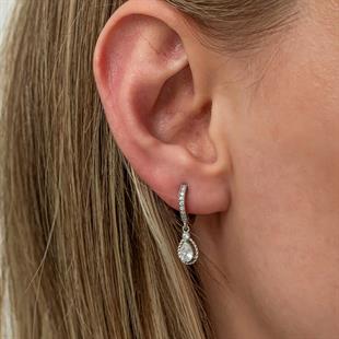 Hk Gümüş Kadın Küpe Sallantılı Damla |Gümüş Takı Hediyelik Ürünler