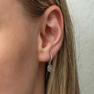 Hk Gümüş Kadın Küpe Sallantılı Kar Tanesi |Gümüş Takı Hediyelik Ürünler