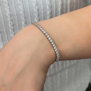 Hk Gümüş Kadın Bileklik Su Yolu Asansörlü |Gümüş Takı Hediyelik Ürünler