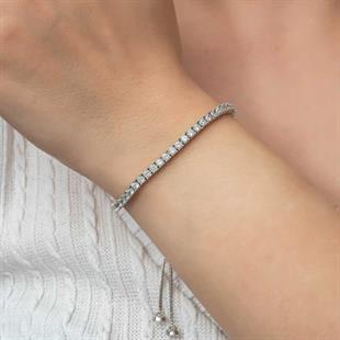 Hk Gümüş Kadın Bileklik Su Yolu Asansörlü |Gümüş Takı Hediyelik Ürünler