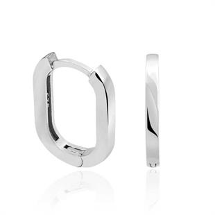 Hk Gümüş Kadın Küpe Taşsız J |Gümüş Takı Hediyelik Ürünler