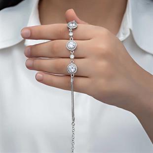 Hk Gümüş Kadın Bileklik Tektaş |Gümüş Takı Hediyelik Ürünler