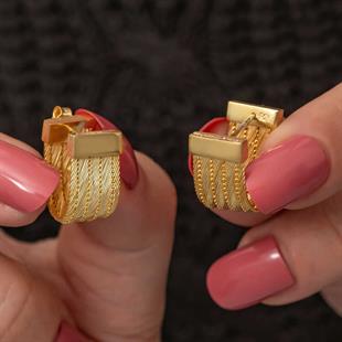 Hk Gümüş Kadın Küpe Trabzon Hasır Çivili |Gümüş Takı Hediyelik Ürünler