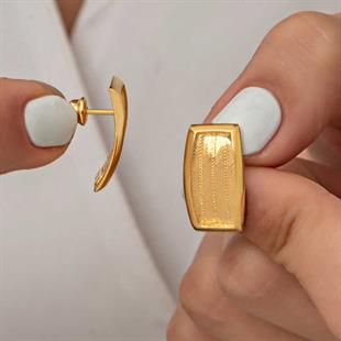 Hk Gümüş Kadın Küpe Trabzon Hasır |Gümüş Takı Hediyelik Ürünler