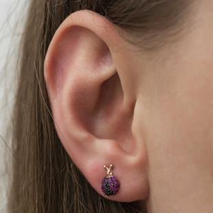 Hk Gümüş Kadın Küpe Uğur Böceği |Gümüş Takı Hediyelik Ürünler