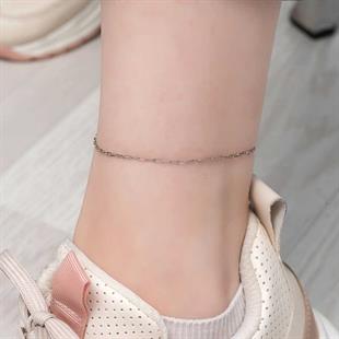 Hk Gümüş Halhal Zincir Desenli |Gümüş Takı Hediyelik Ürünler