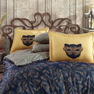 ND Çift Kişilik Saten Nevresim Caprice Sarı