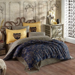 ND Çift Kişilik Saten Nevresim Caprice Sarı