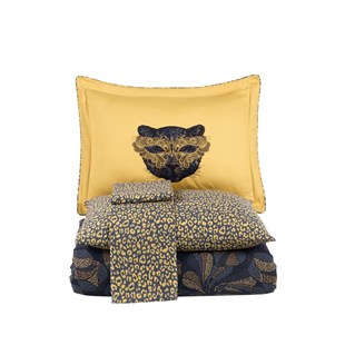 ND Çift Kişilik Saten Nevresim Caprice Sarı