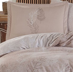 ND Çift Kişilik Saten Nevresim Fiona Krem