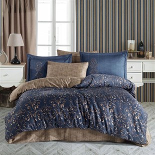 ND Çift Kişilik Saten Nevresim Gris Gold