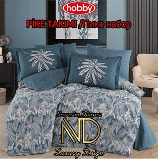 Hobby Poplin Pike Takımı Tek  Kişilik Selene Petrol