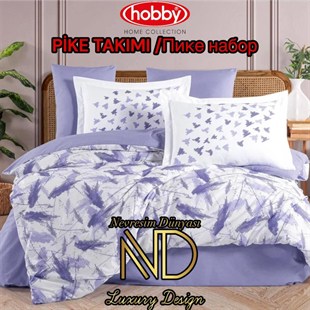 Hobby Poplin Pike Takımı Tek  Kişilik Silva Lila