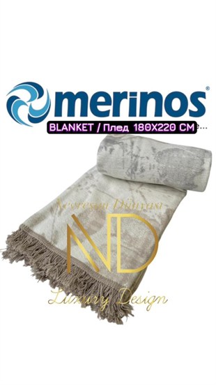 Merinos Houx Çift Kişilik Battaniye