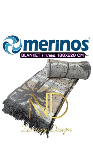 Merinos Miami Çift Kişilik Battaniye