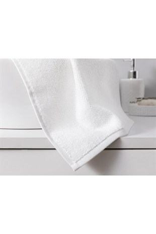 ND Otel Tipi 50x90 Yüz Havlusu Beyaz