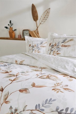 ND Çift Kişilik Ranforce Nevresim Takımı Cuivre Gri