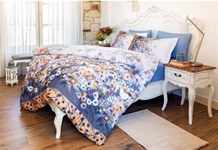 ND Çift Kişilik Ranforce Nevresim Takımı Rosebud Sarı