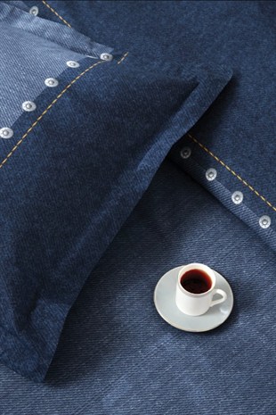 ND Çift Kişilik Ranforce Nevresim Takımı Oregon Lacivert