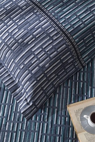 ND Maskülen Çift Kişilik Nevresim Takımı Modra Mavi