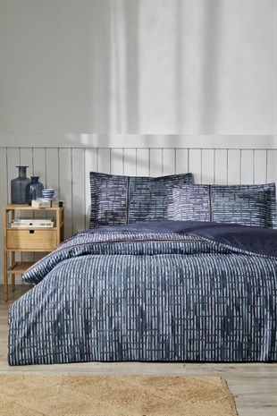 ND Maskülen Çift Kişilik Nevresim Takımı Modra Mavi