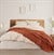 Şaheser Home Collection  Çift Kişilik Pikeli Dijital Baskılı Nevresim Takımı Marvin Kiremit