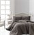 Şaheser Home Collection Jakarlı Yatak Örtüsü Seti Liv Kahve