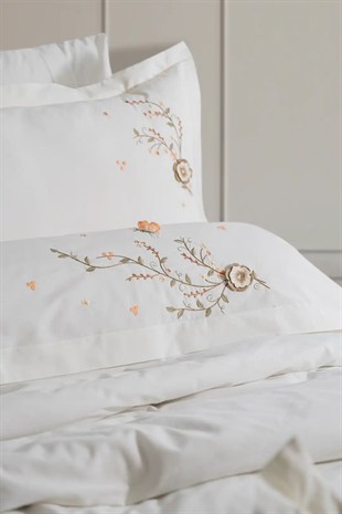 Şaheser Home Collection Nakışlı Çift Kişilik Nevresim Takımı Cosmos