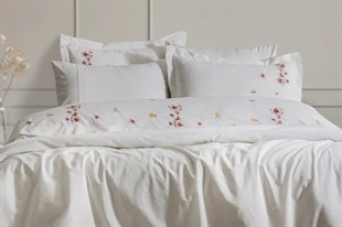 Şaheser Home Collection Nakışlı Çift Kişilik Nevresim Takımı Amber